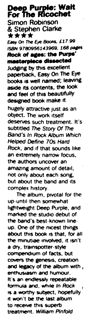 Deep Purple Wait For The Ricochet review