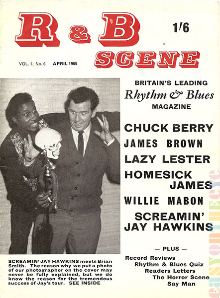 R & B Scene cover issue 6 Screaming Jay Hawkins and Brian Smith